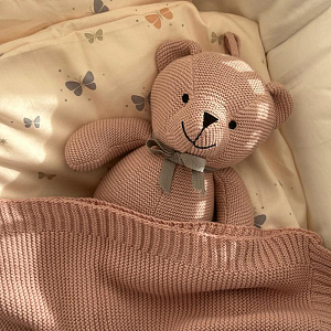 Мобиль музыкальный Vanilla Copenhagen "Teddy", пудрово-розовый